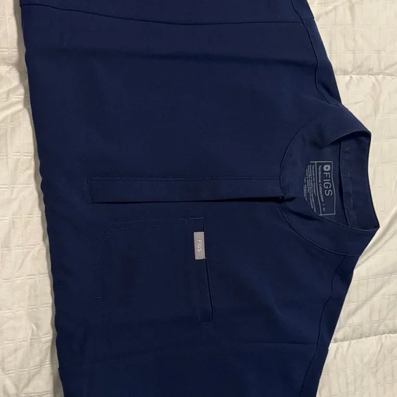 Figs Women Navy Short-Sleeve Medical Top - Picture 5 of 7